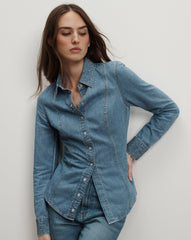 Eddie Embellished Chambray Shirt