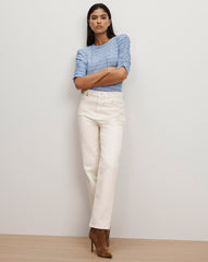 Waldorf Ruched-Sleeve T-Shirt