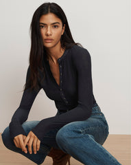 Drexler Ribbed Henley Top