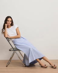 Belmar Mixed-Media Midi Dress