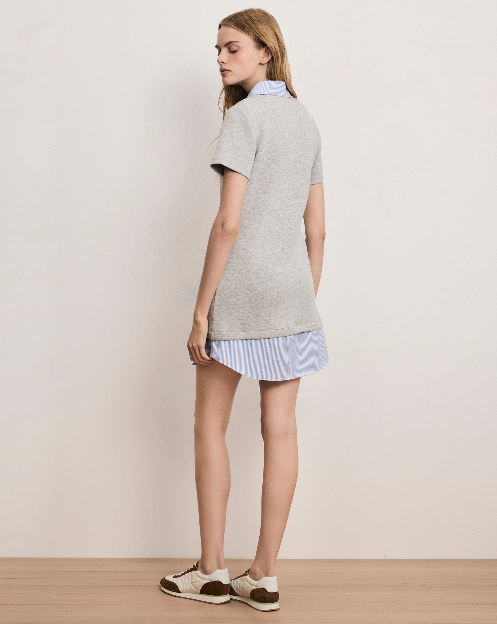 Kenwood Mixed-Media Mini Dress