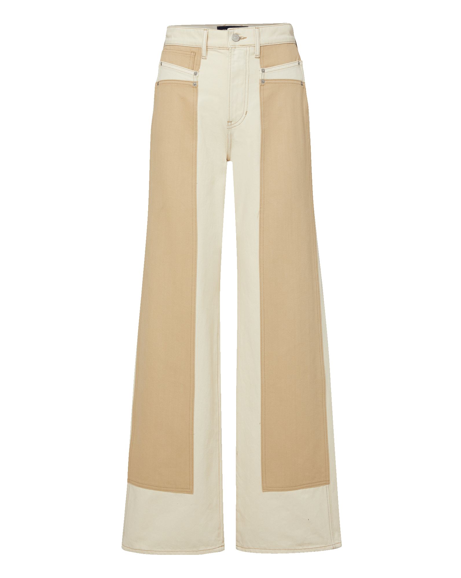 Taylor Color-Block Wide-Leg Jean