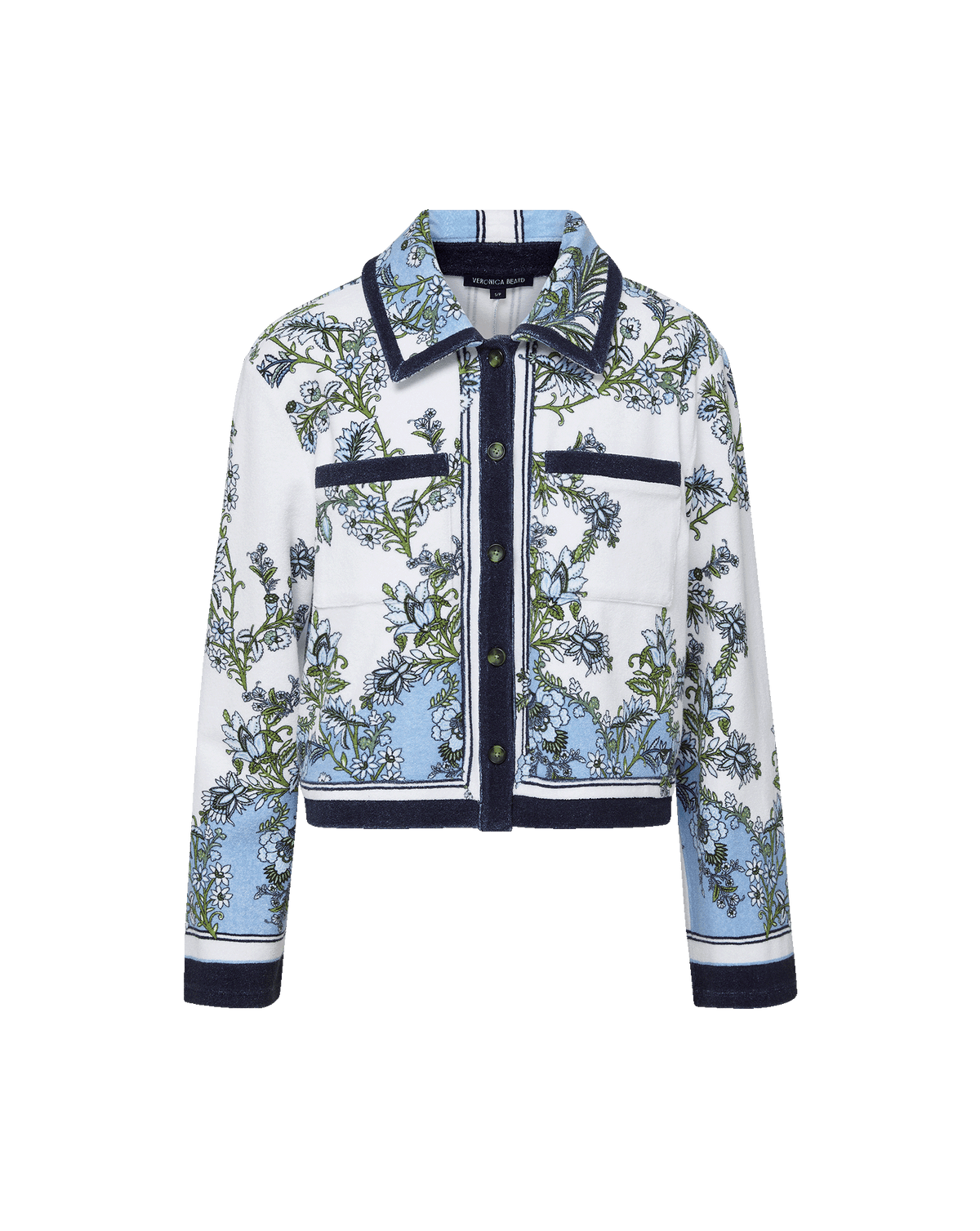 Novelle Terry Button-Down Shirt