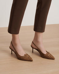 Rashida Woven Slingback Heel