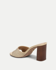 Galessa Raffia Mid-Heel Sandal