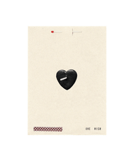 Black Heart Wish Card