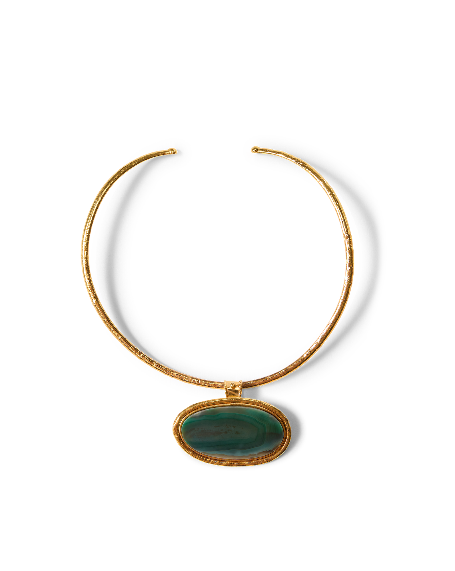 Dakota Green Agate Necklace
