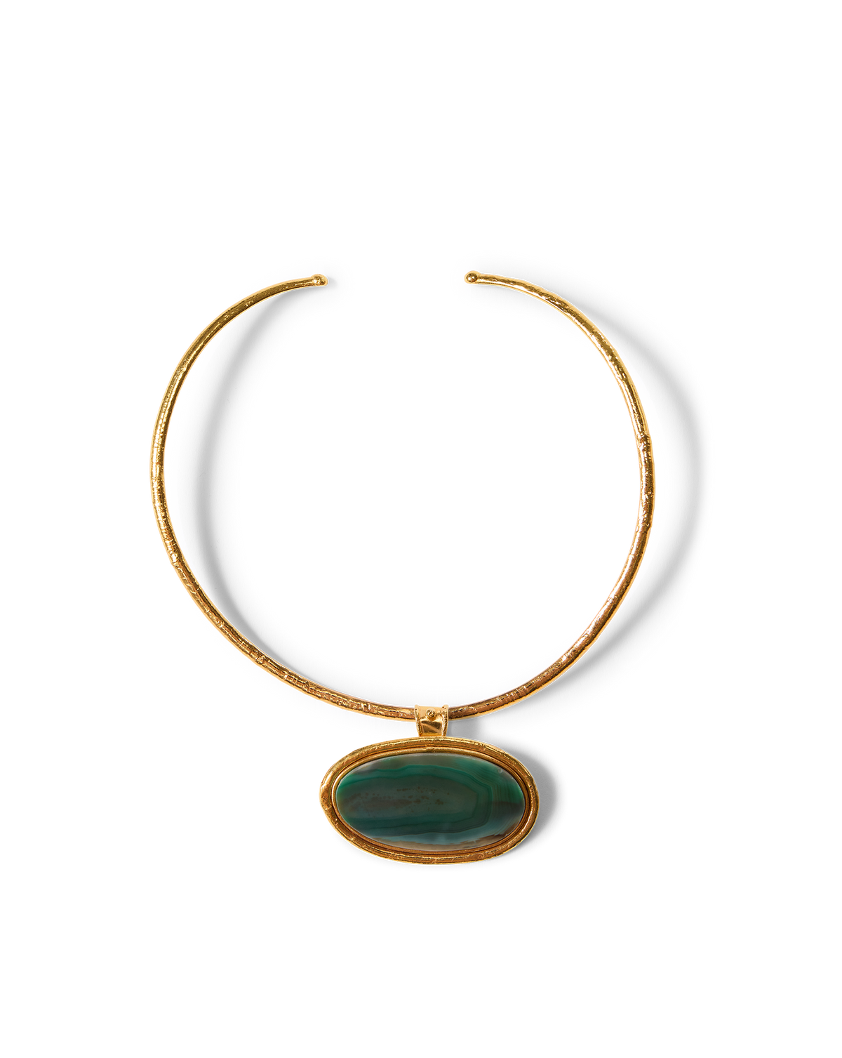 Dakota Green Agate Necklace
