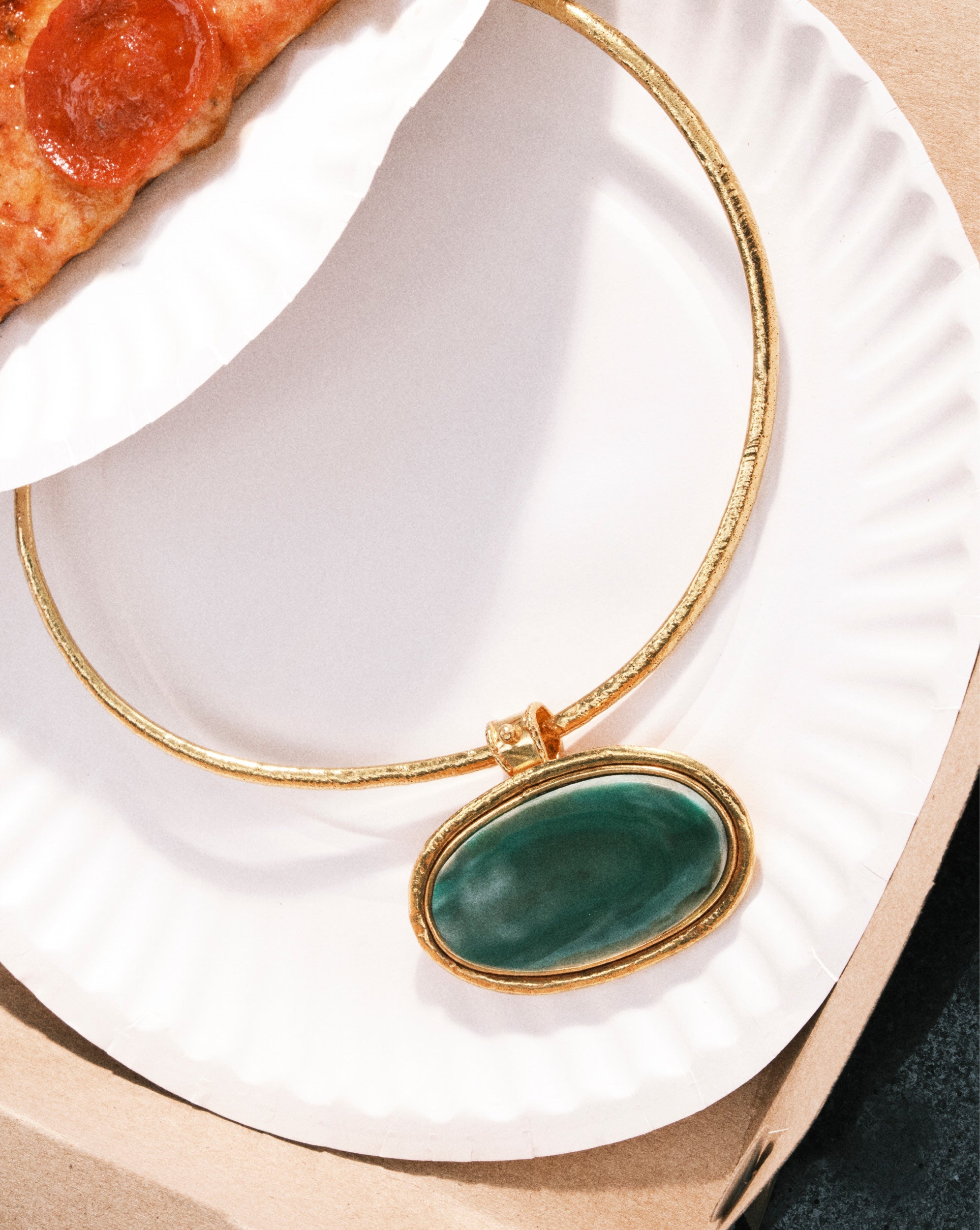 Dakota Green Agate Necklace