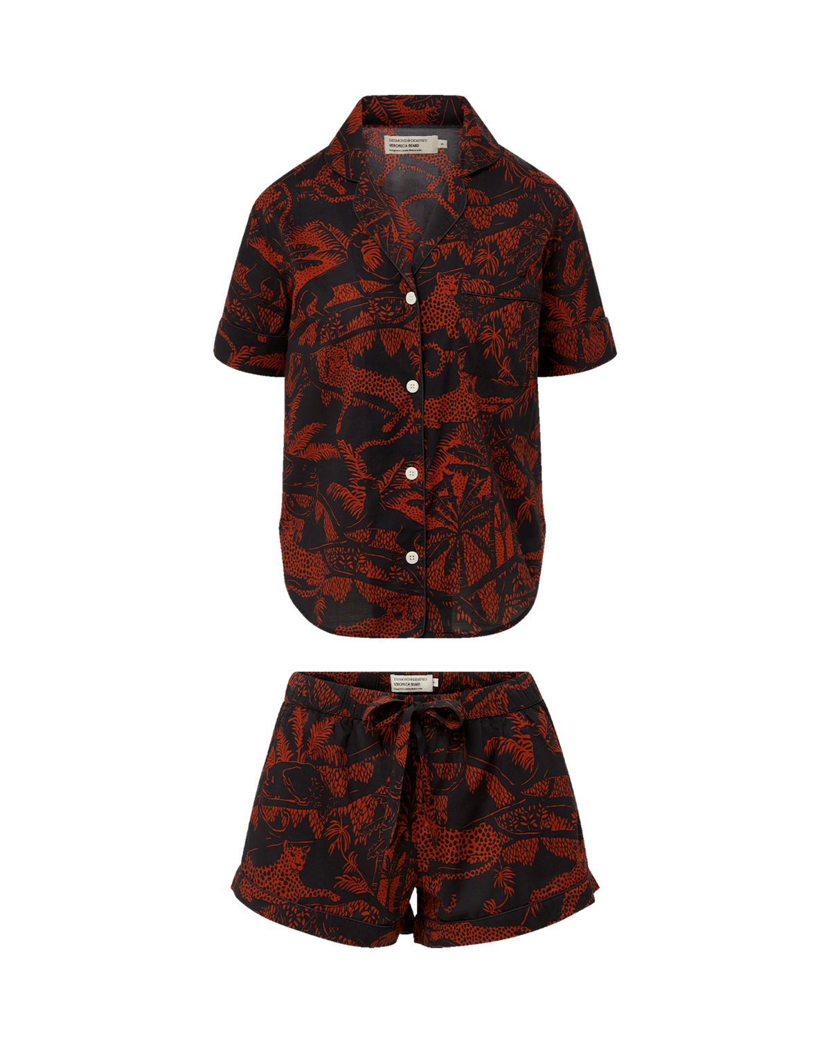 Short-Sleeve Cotton Pajama Set