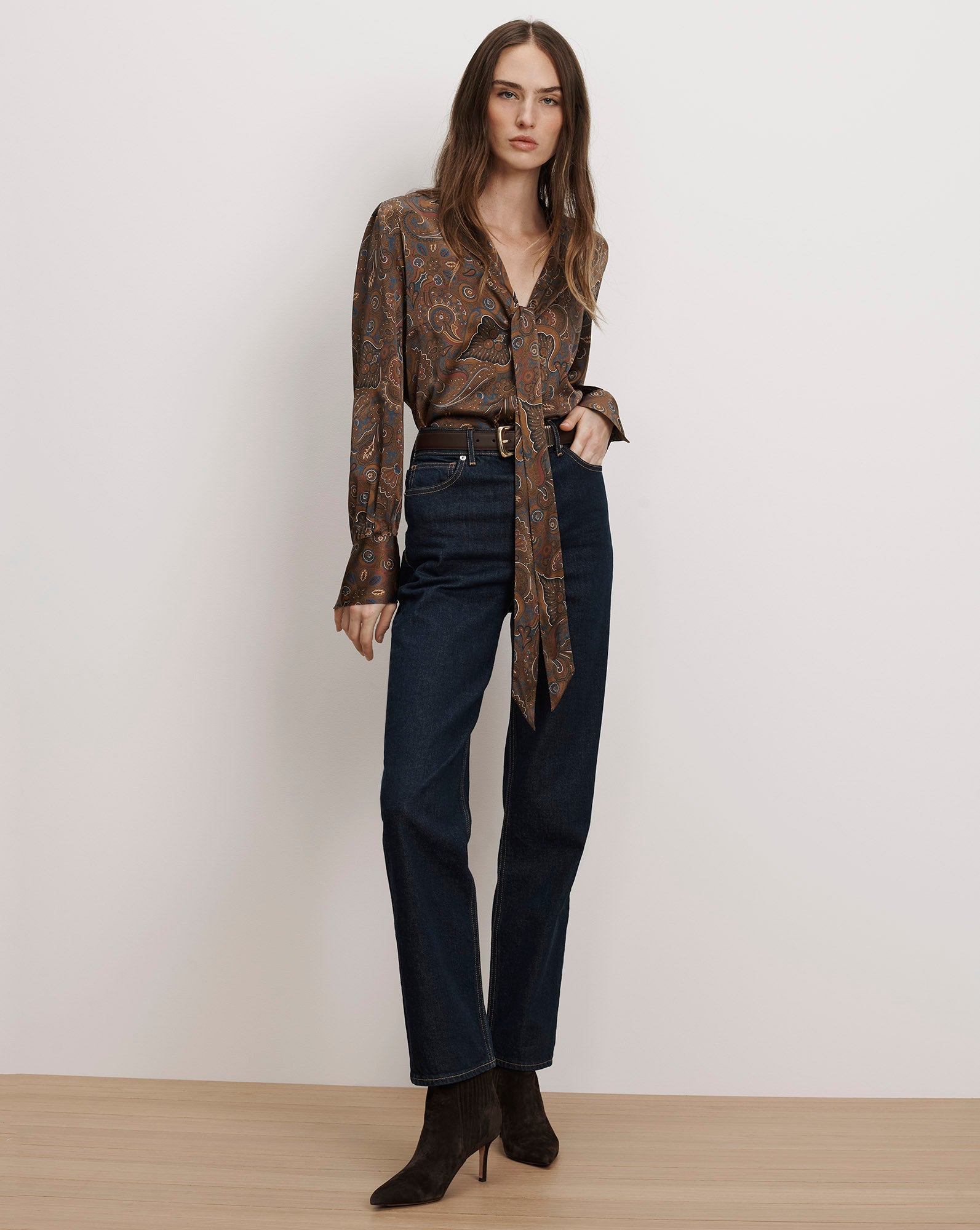 Francine Tie-Neck Blouse