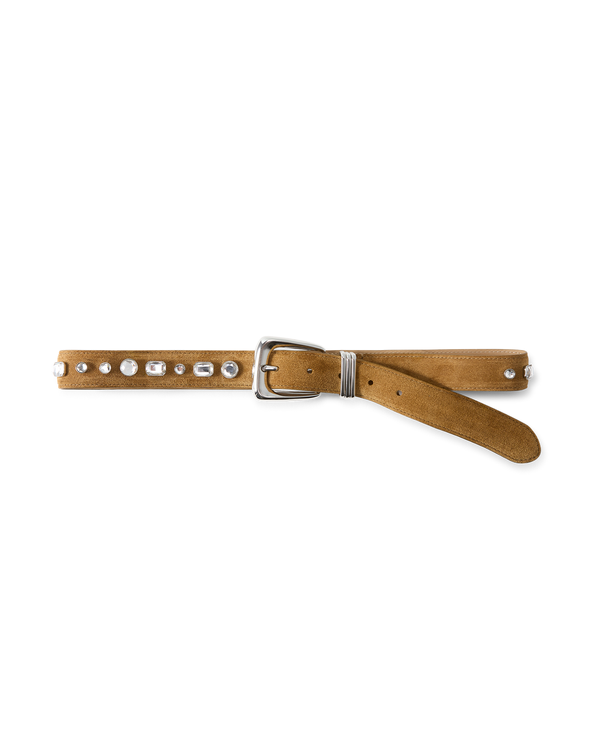 Arch Suede Embellished Belt
